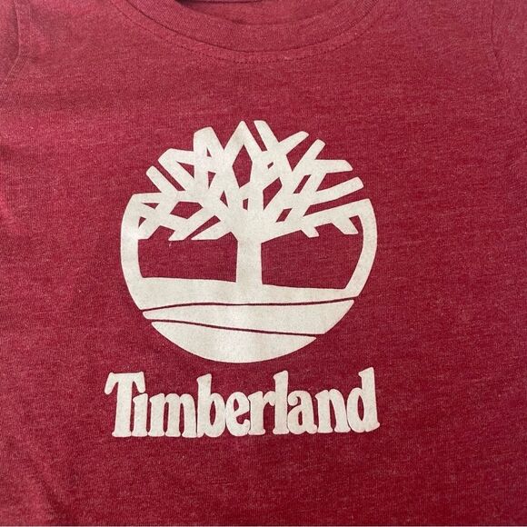 Timberland red short sleeve Tee Shirt size 24 months - Picture 4 of 6